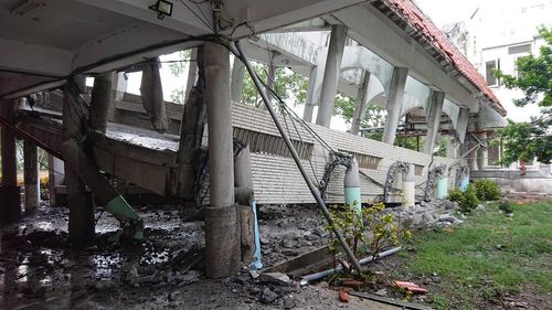 6.8地震強襲花蓮!徐榛蔚直奔現場勘災 玉里鎮明停止上班上課