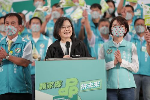 大雨下不停！　蔡英文、賴清德新竹輔選行程雙雙喊卡