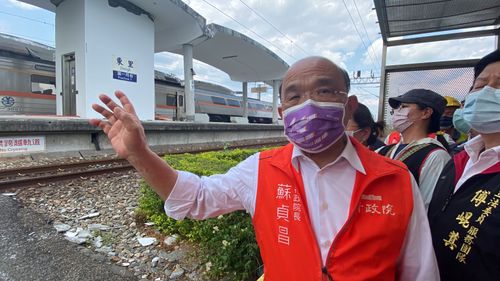 蘇貞昌視察花東災區 肯定第一線救災「中央會支援經費趕快建設」