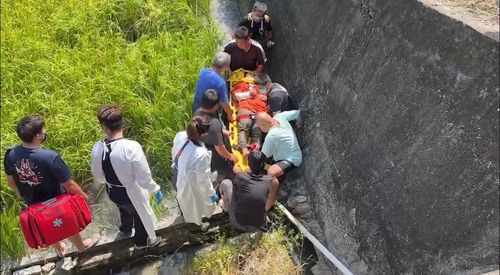 疑突然暈眩摔車跌落橋下 台東女騎士命大僅多處擦挫傷