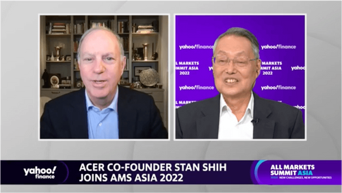 Yahoo財經全市場高峰會登場!施振榮:PC、半導體是台灣與矽谷長期合作結果