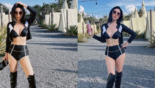 許維恩貓女性感泳裝又辣又颯 登賞鯨船眾人皆昏她獨醒