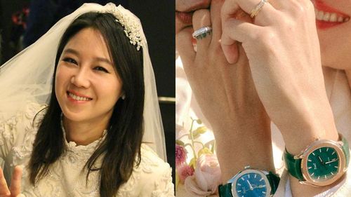 孔孝真甜秀婚戒百萬對錶宣告升格人妻　小10歲尪剛結婚就有好消息