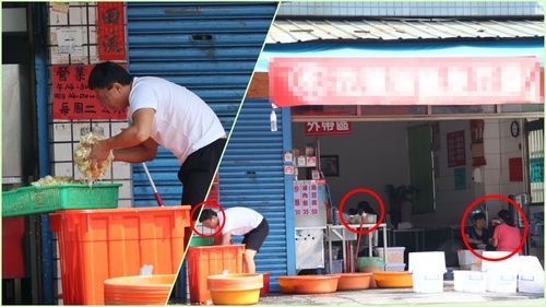 壹蘋直擊｜噁！台中知名臭豆腐路邊醃泡菜　「無罩」上工招衛生局稽查
