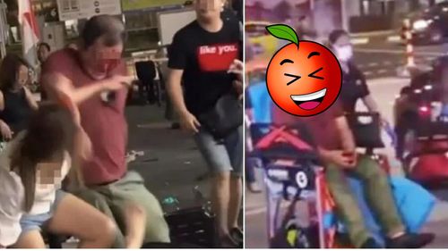 阿北伸鹹豬手還動粗　踢到鐵板遭2女KO！頭破血流糗態曝光