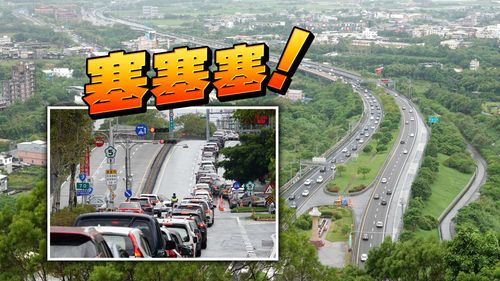國5北上塞爆!梅花颱風逼近遊客提前北返 雪隧南口6公里長龍