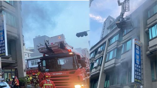 浓烟吞噬台南透天厝　恶火惊魂！云梯车救下4人