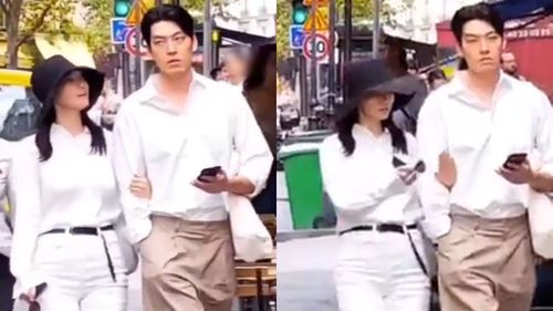 申敏兒甜勾金宇彬手臂曬幸福 巴黎約會影片曝光閃爆