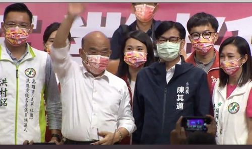 蘇貞昌南下高雄站台　陳其邁驕傲喊話：就任兩年「校正回歸」
