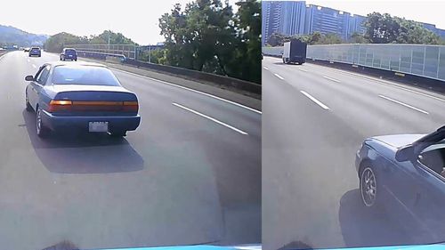 影片|國道路隊長逞凶「惡意逼車」 遇到他卻縮了!網諷:笑死療癒