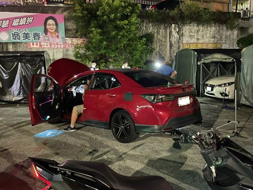 改裝車夜襲台中人氣夜景景點 警察出手了