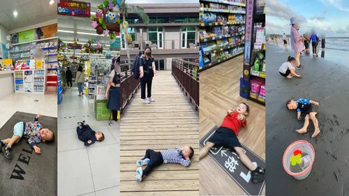 曬兒躺地照竟遭嗆「我在會把他踩扁」 歐陽靖怒了:不要試探一位母親的底線