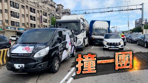 大型事故熱區!這路口3天前聯結車毀攤販 今貨櫃車連撞5車釀1傷