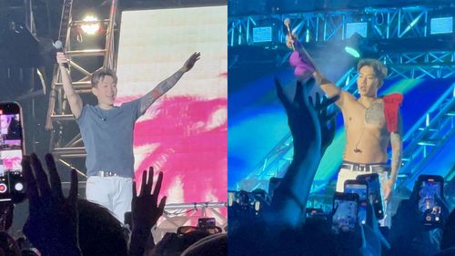 Jay Park太空港音樂節開唱嗨到脫了 喜收粉絲胸罩撿起掛肩上