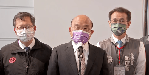 蘇貞昌撇閣揆保衛戰傳言 拋出這句後轉看鄭文燦相視而笑