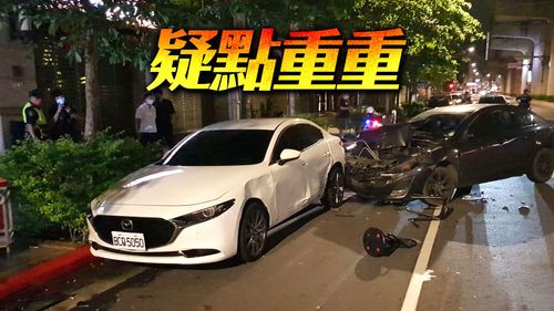 中秋烤肉车祸白车逃逸 黑车死命追反遭「折凳狠插」引擎盖