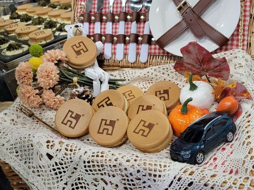 鴻海科技日招牌車輪餅出動！　吃甜甜暖在心