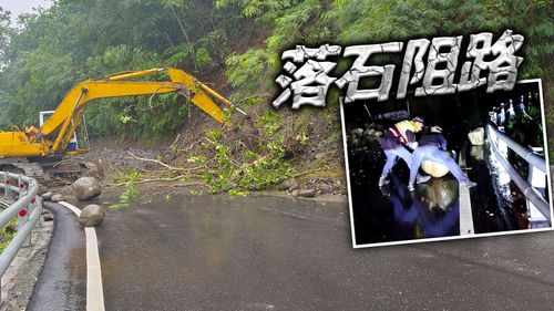 豪雨侵袭！花莲瑞港公路6.7公里处坍方　仅开放单线双向通行