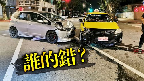 小黃左轉與直行車碰撞 2乘客受傷送醫!運將怨:就快到達目的地了