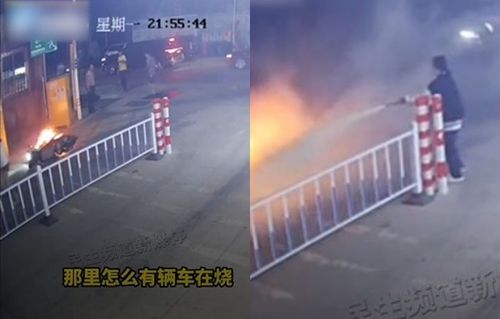路邊機車突起火！16歲少女英勇救火　網跪：令人尊敬