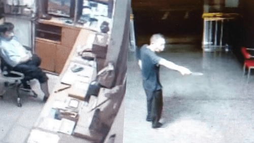 社區前主委揮刀狂刺櫃台　管理員眼神死！全因這回暴走原因太瞎