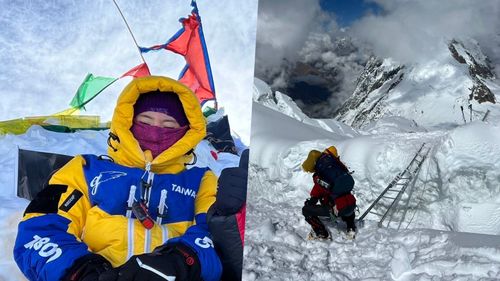 登山女神曾格爾重回全球第八高峰 13小時無氧速攀創世界紀錄