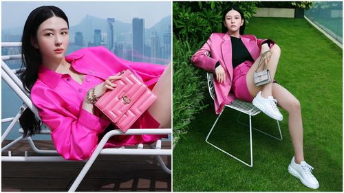 邱淑貞愛女沈月拍JIMMY CHOO時尚大片　美顏長腿搶過靚包風頭
