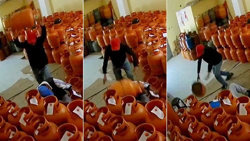 驚悚影片|瓦斯桶20秒7度擊頭虐殺同事 兇手「我被鬼娃恰吉附體」
