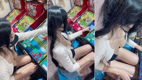 寧夏彈珠台美眉「上帝視角」太火辣 網讚:2粒彈珠彈力驚人