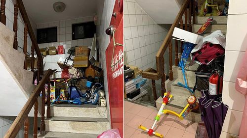 惡鄰雜物堆滿樓梯間「投訴2年沒用」　住戶怒：火災死人才處理嗎