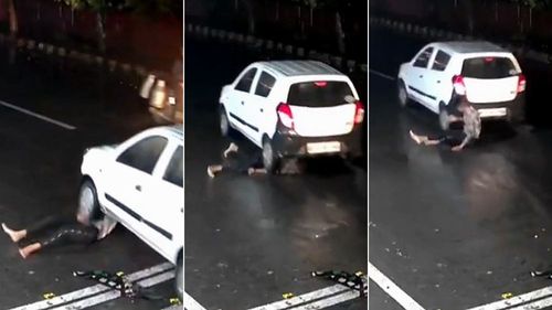 驚悚影片｜獨子被車殘忍輾壓拖行10公尺　奇蹟坐起來「我親眼目睹了死亡」