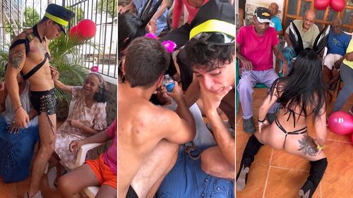 極樂養老院帥哥辣妹「摸奶撫肌」 「她嗨到心臟病發」影片被譙爆