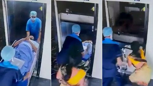 醫院電梯自動下墜害患者猝死 頭朝下栽落去!16秒奪命影片曝光