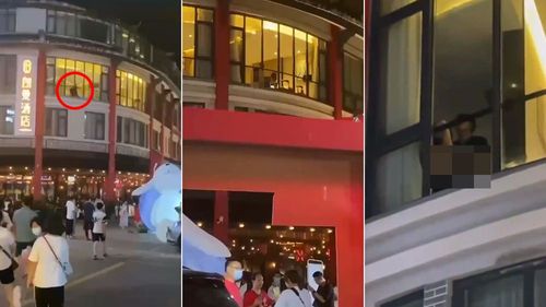 情侶飯店嘿咻「鬧區人潮一起看」　貼著透明玻璃火辣激戰