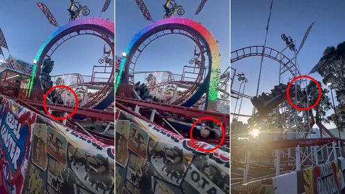 雲霄飛車「撞飛正妹」影片曝光　她闖軌道撿手機釀禍命危