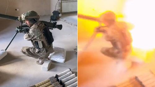 傻眼影片｜室內打砲「天兵」向後噴火　超狂自毀屋讓同袍受驚了