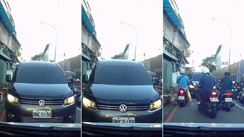 駕駛「堅持逆向」被叭反催油門前進 3騎士合體逼退三寶